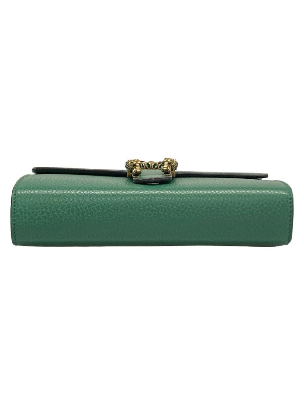 Gucci Shoulder Bag Dionysus Green Chain Removable Strap Line Stone Leather - Picture 5 of 15